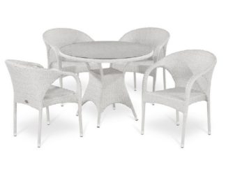 Комплект плетеной мебели "Avrora", цвет белый