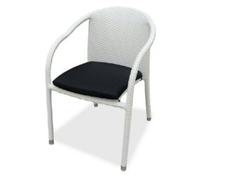 Фото-Плетеный стул "Lotus", цвет белый