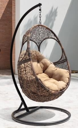 Фото-Подвесное плетеное кресло "Solar"