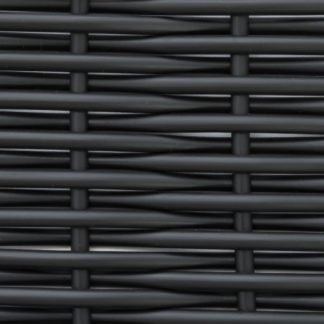 Фото-Искусственный ротанг Round Classical Black производство плетеной мебели