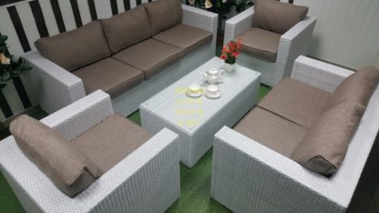 Фото -Louisiana patio set мебель плетеная лаунж
