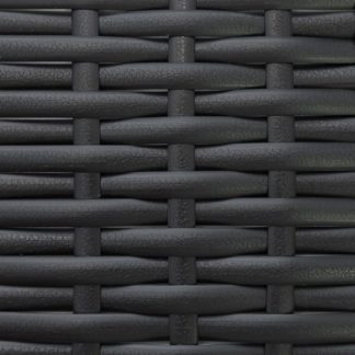 Фото-Искусственный ротанг Flat Leather Black производство плетеной мебели