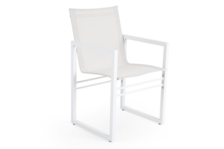 Кресло садовое алюминиевое Vevi white