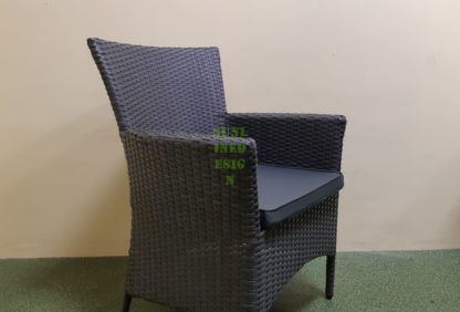 Кресло из ротанга "Nina" grey обеденное| Rotang-Furniture.ru