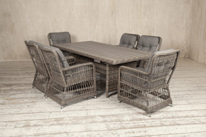 Плетеная мебель "Laredo" dining retro grey | Rotang-Furniture