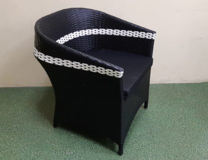 Asturias black Кресло из искусственного ротанга