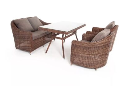 Плетеная мебель "Con Panna" dining brown / 4SIS | Rotang-Furniture